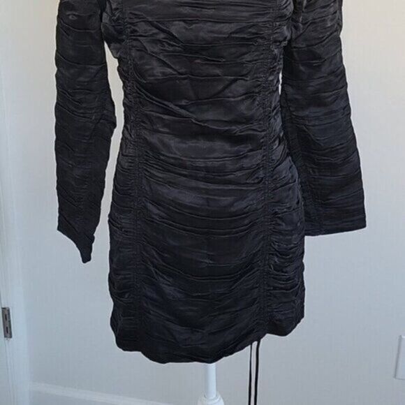 Zara ruched mini dress Women’s Size Medium new with tags - Picture 4 of 12